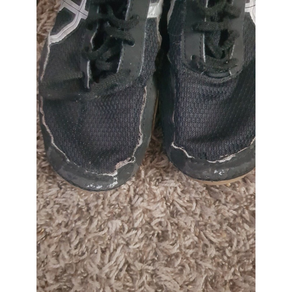 Asics Matflex Gym Shoes size 6 Black & White - Picture 4 of 6